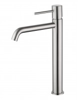 Grifo para lavabo alto cromo níquel detalle