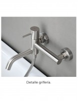 Kit grifería bañera y ducha detalle níquel