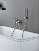 Kit grifería bañera y ducha níquel modelo Monza de Imex