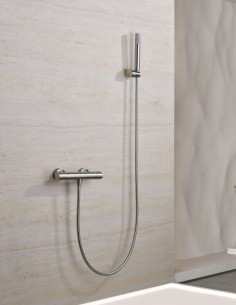 Kit grifería ducha cromo termostático modelo Monza de Imex 2