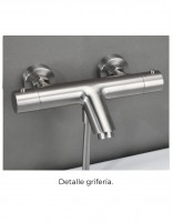 Kit grifería bañera y ducha níquel termostático distribuidor
