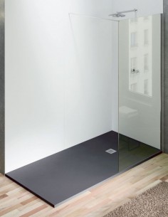 Plato ducha Zero Acquabella 
modelo Base con rejilla acero inoxidable