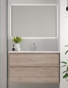 Carmen Avila Dos modelo costados vistos mueble de baño con 2 cajones