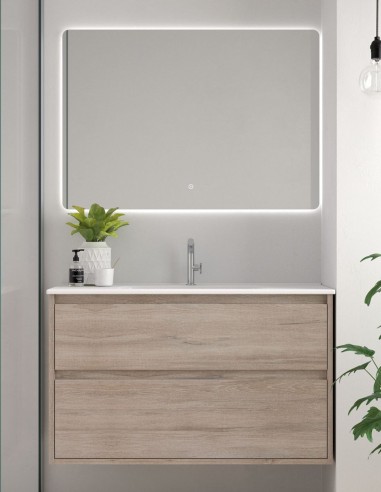 Carmen Avila Dos modelo costados vistos mueble de baño con 2 cajones