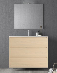 Mueble baño costados vistos con 3 cajones suspendidos modelo Carmen Avila Dos 2