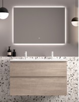 Avila Dos Carmen mueble de baño con 2 cajones - 120 doble seno