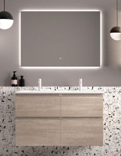 Avila Dos Carmen mueble de baño con 4 cajones modelo 120 y 140 cm. 2