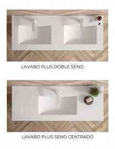 Mueble de baño con 2 cajones modelo de 120 cm. Carmen de Avila Dos 2