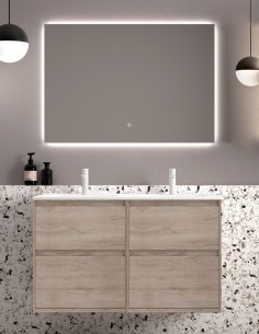 Carmen mueble baño con 4 cajones modelo de 120 y 140 cm.