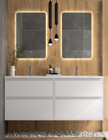 Carmen mueble baño con 4 cajones blanco