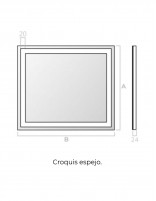 Espejo de baño a medida croquis