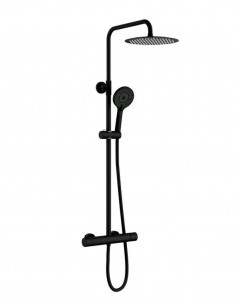 Columna de ducha vista negra modelo HELIOS de GME