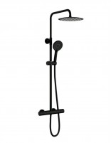 Columna de ducha vista negra modelo HELIOS de GME