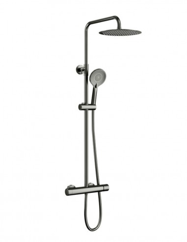Columna de ducha vista titanio modelo HELIOS de GME