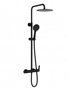 Columna ducha vista negra modelo RHIO de GME