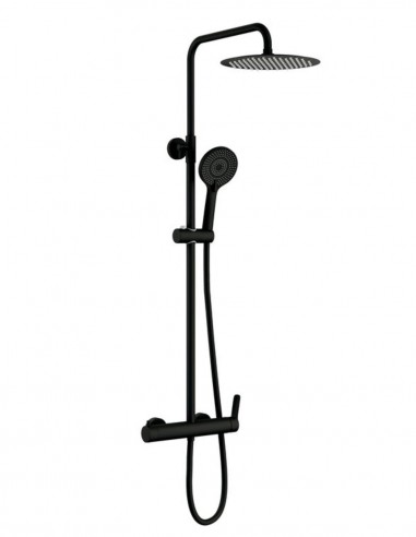Columna ducha vista negra modelo RHIO de GME