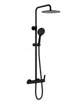 Columna ducha vista negra modelo RHIO de GME