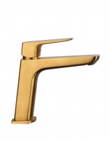 Grifo acabado oro para lavabo