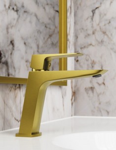 Grifo acabado oro para lavabo modelo Marriot de GME