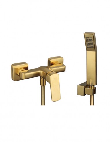 Grifería en latón oro para ducha modelo Marriot de GME