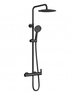 Columna de ducha negra vista modelo Iony de GME