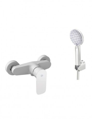 Grifo blanco clásico para ducha modelo Cassio de GME