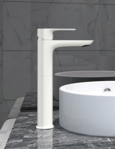 Grifo blanco clásico para lavabo alto - Cassio de GME 2