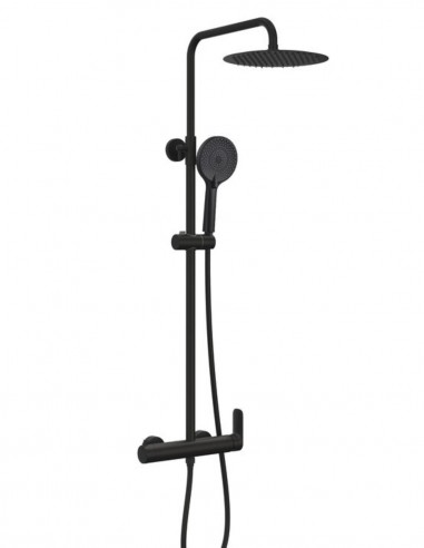 Columna ducha negra vista - CASSIO de GME