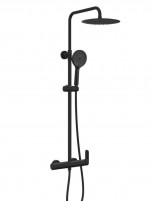 Columna ducha negra vista - CASSIO de GME