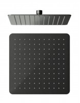 Rociador 25 cm empotrado - a pared cuadrado titanio de GME