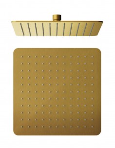 Rociador oro empotrado -  a pared cuadrado de GME 2