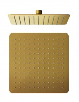 Rociador oro empotrado -  a pared cuadrado de GME