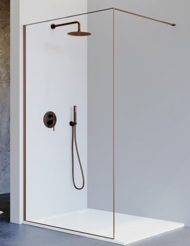 Mampara color bronce modelo Arena de Kassandra