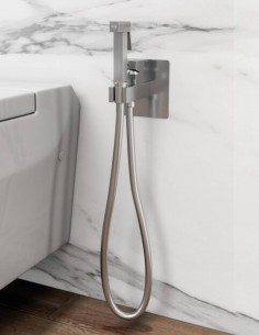 Grifo de bidé cromo empotrado a pared cuadrado - Orion de GME