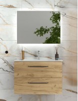 Mueble de baño con lavabo suspendido modelo MORAI de Salgar