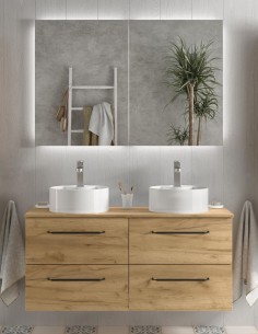 Mueble lavabo sobre encimera 120 cm  modelo MORAI de Salgar