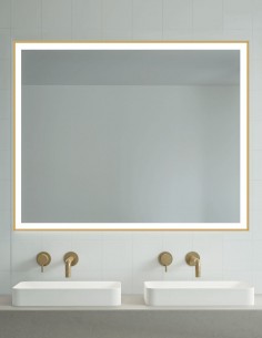 Espejo baño LED con marco modelo NOVA de Manillons Torrent