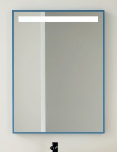 Espejo baño LED arenado con marco modelo LINE de Manillons Torrent 2