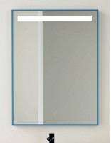 Espejo baño LED arenado con marco y antivaho