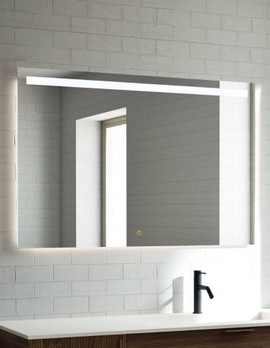 Espejo LED arenado antivaho modelo MARCUS Plus de Manillons Torrent