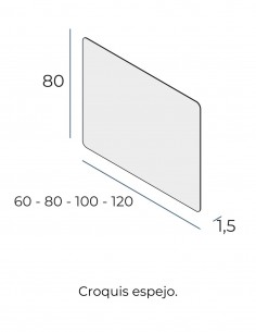 Espejo canto redondo modelo Green Manillons Torrent 2