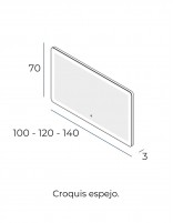 Espejo bordes redondeados croquis