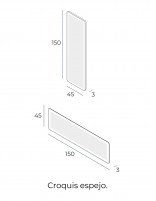 Espejo vestidor croquis
