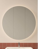 Espejo redondo con luz retroiluminada modelo Bruma de Manillons Torrent