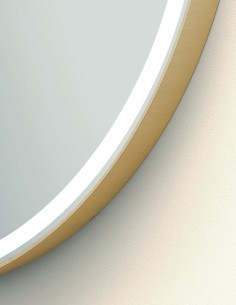 Espejo redondo con marco y luz modelo Sun de Manillons Torrent 2