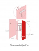 Espejo redondo 70cm / 80cm sistema de fijación