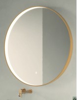 Espejo circular con marco y luz modelo Bolero de Manillons