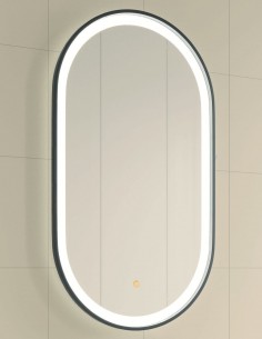 Espejo ovalado LED y marco modelo Dante de Manillons Torrent