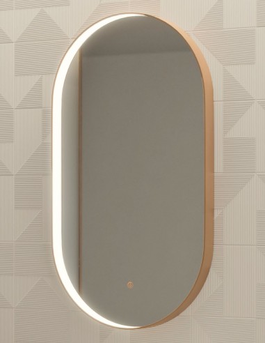 Espejo ovalado marco y LED modelo Swing de Manillons Torrent