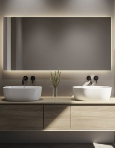 Espejo de baño retroiluminado  modelo Kayra de Genexia 2